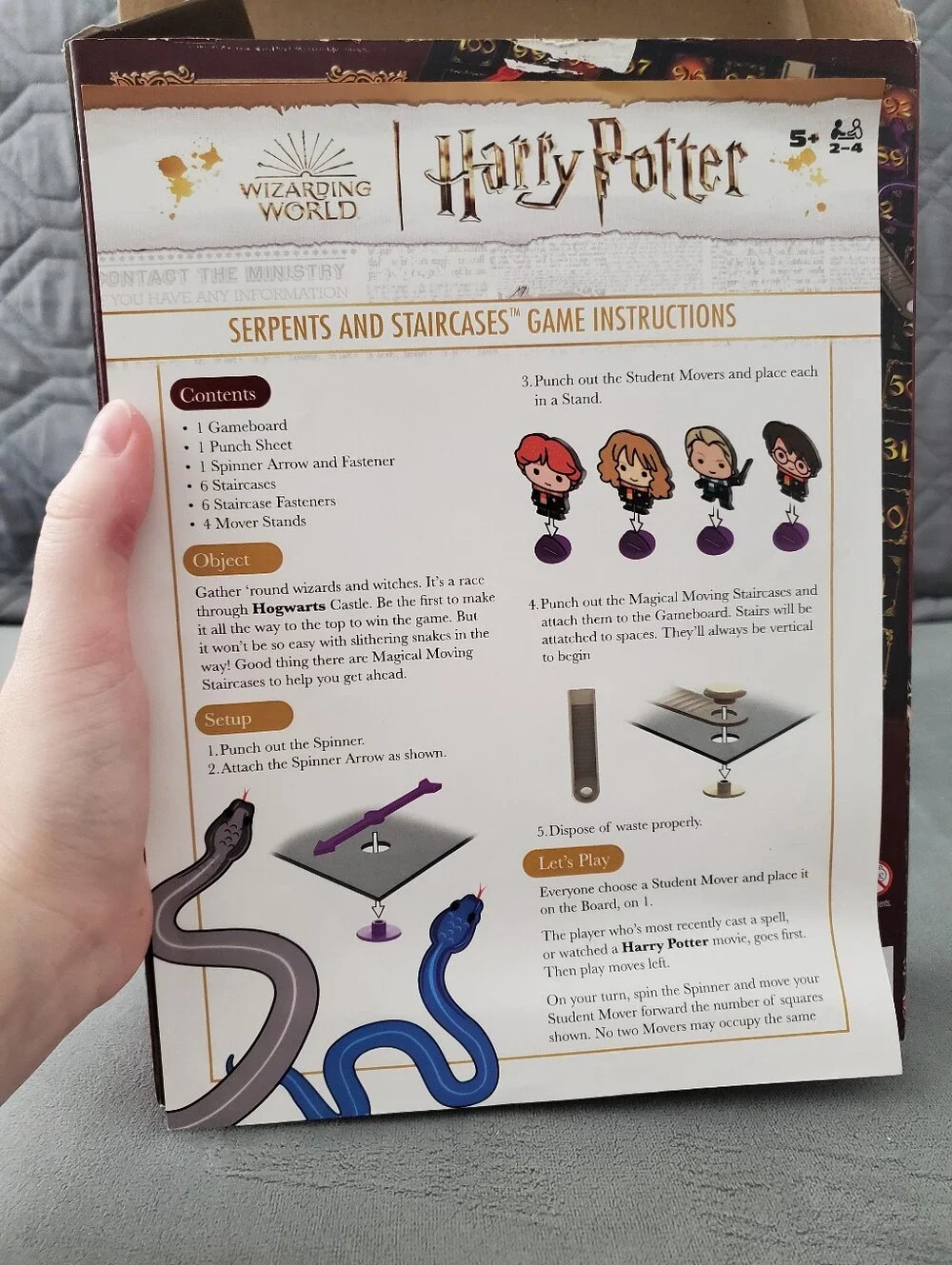Harry Potter Serpents & Staircases board games